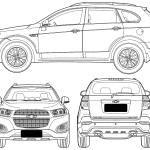 Chevrolet Captiva blueprint