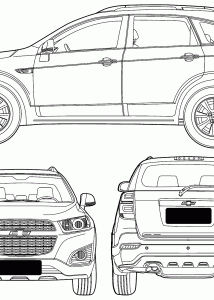 Chevrolet Captiva blueprint