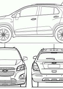 Chevrolet Trax blueprint