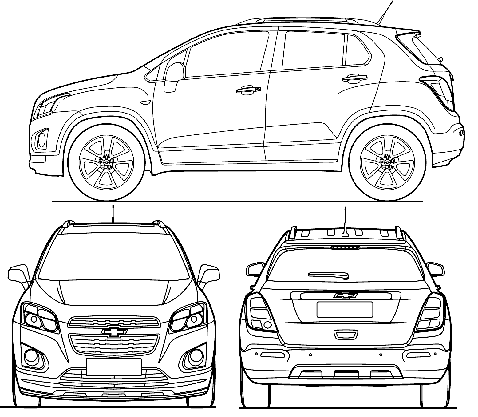 Chevrolet Trax blueprint