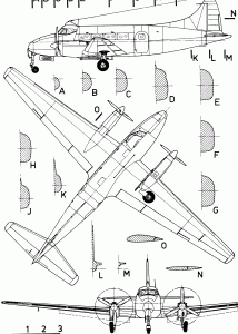 de Havilland Dove blueprint