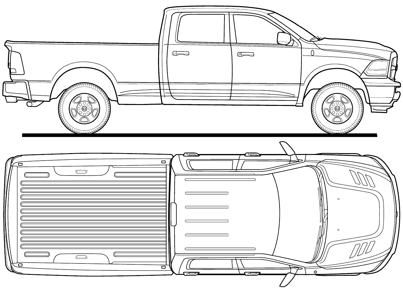 Dodge Ram blueprint.