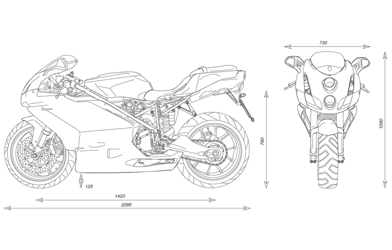 Ducati 749 blueprint