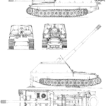 Geschützwagen Tiger blueprint
