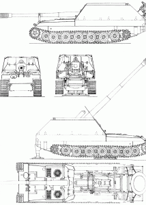 Geschützwagen Tiger blueprint