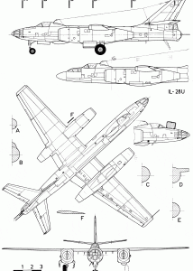 Ilyushin Il-28 blueprint