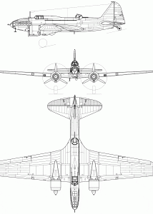 Ilyushin Il-4 blueprint