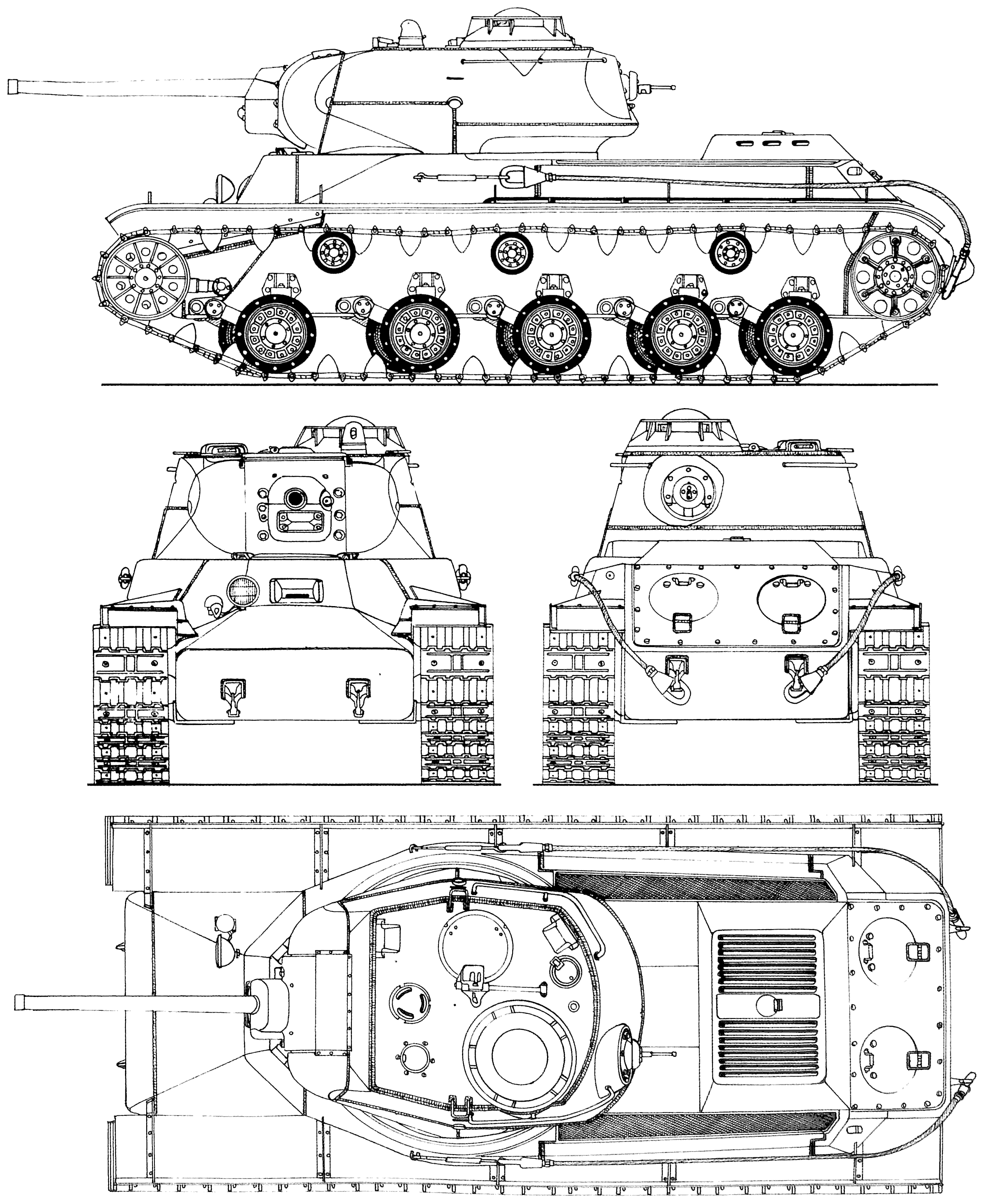KV-13 blueprint