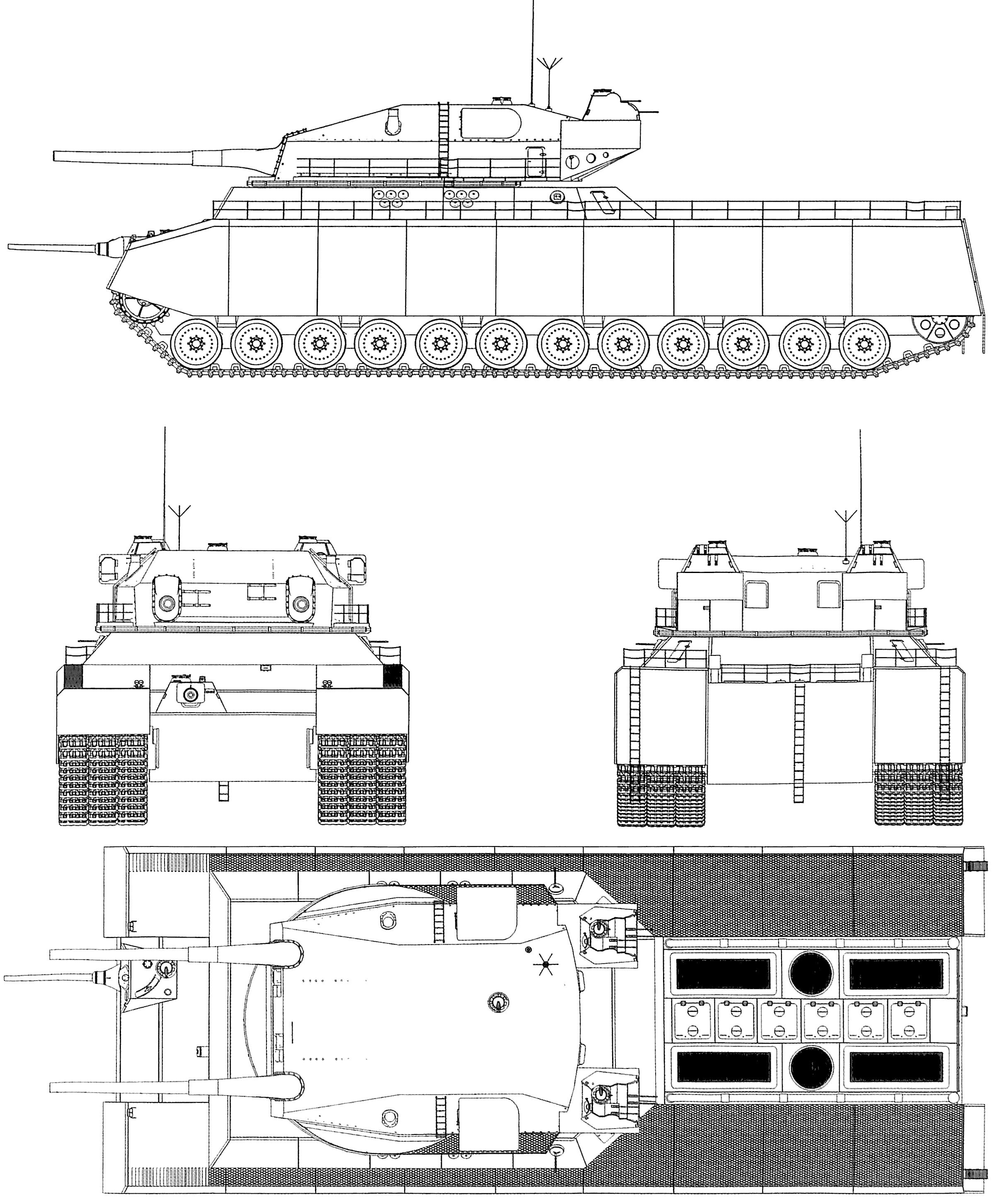Landkreuzer P. 1000 Ratte blueprint