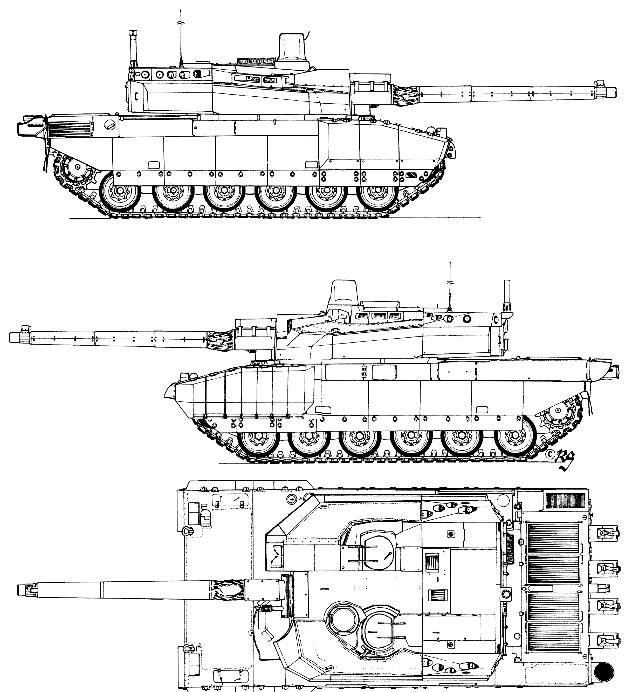 AMX Leclerc blueprint