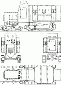 Marienwagen I mit Panzeraufbau blueprint