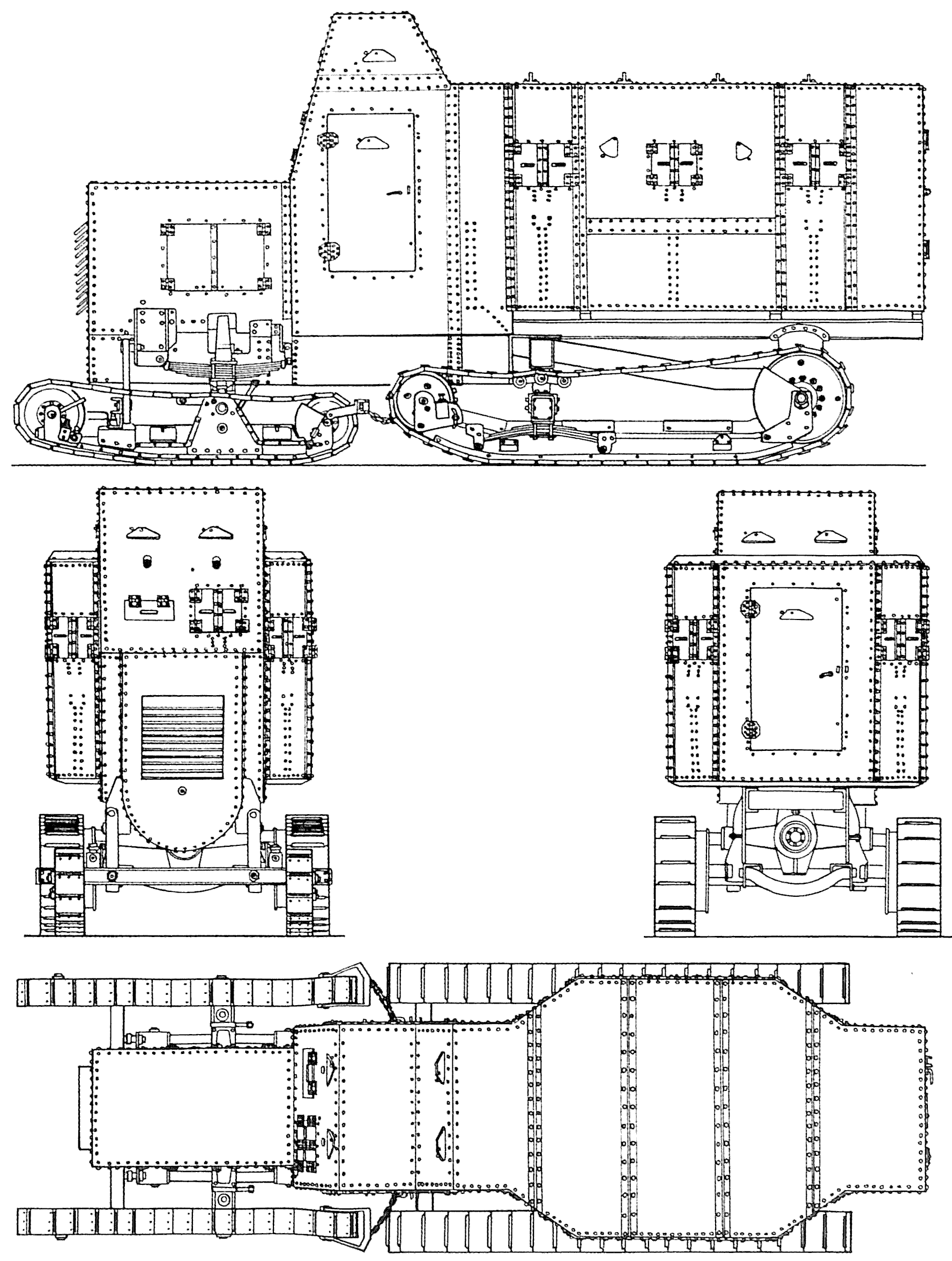 Marienwagen I mit Panzeraufbau blueprint