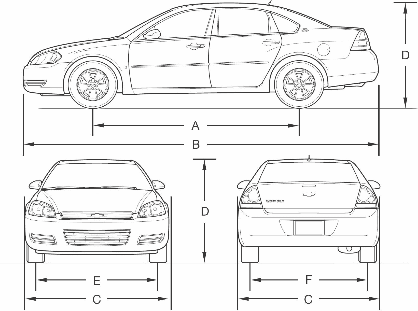 Chevrolet Impala blueprint