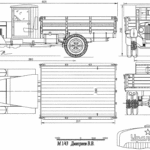 UralZIS-355 blueprint