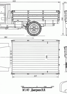 UralZIS-355 blueprint