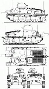 Somua SAu 40 blueprint