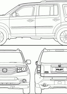 Honda Pilot blueprint