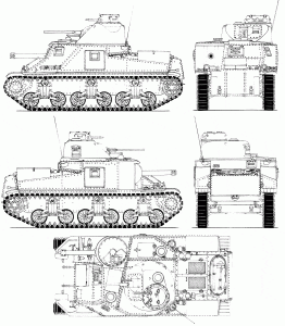 M3 Lee blueprint