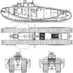 Tank Mark VIII blueprint
