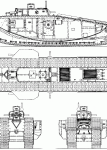 Tank Mark VIII blueprint