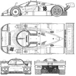 Mazda 787B blueprint