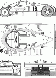 Mazda 787B blueprint