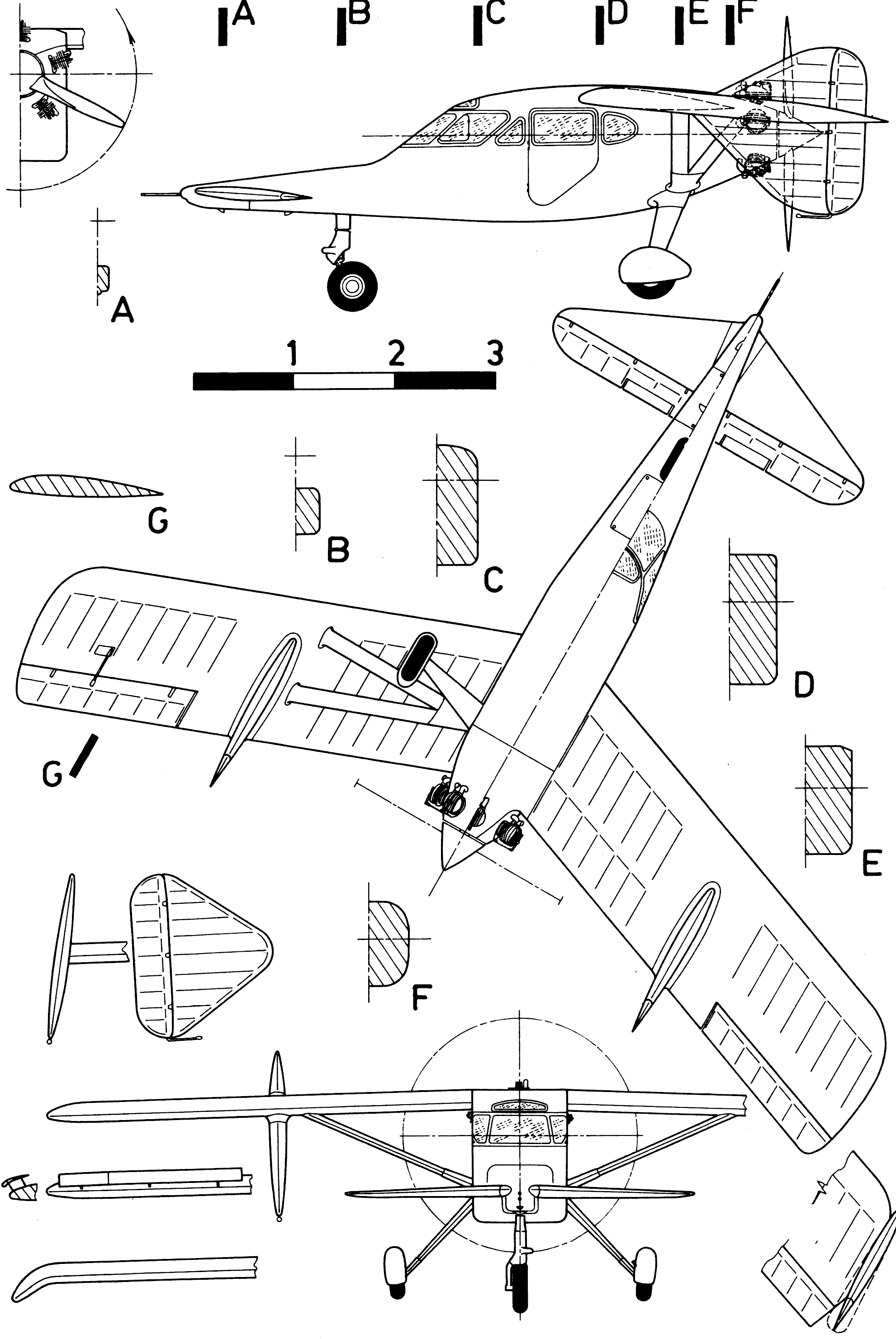 MiG-8 Utka blueprint