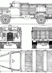 Opel Blitz blueprint