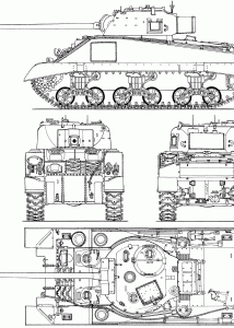 Sherman Firefly blueprint