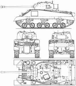 Sherman Firefly blueprint