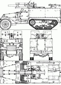 T19 Howitzer Motor Carriage blueprint