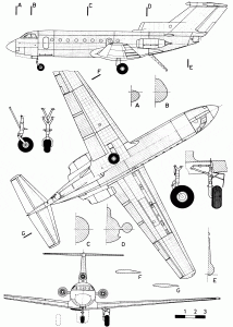 Yakovlev Yak-40 blueprint