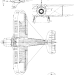 Beechcraft Model 17 Staggerwing blueprint
