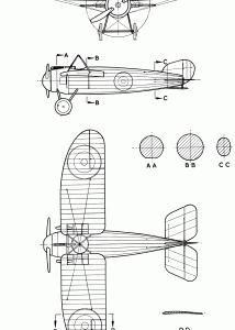 Bristol M.1 blueprint