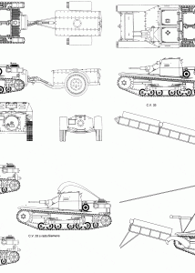 Carro Armato L3/33 blueprint