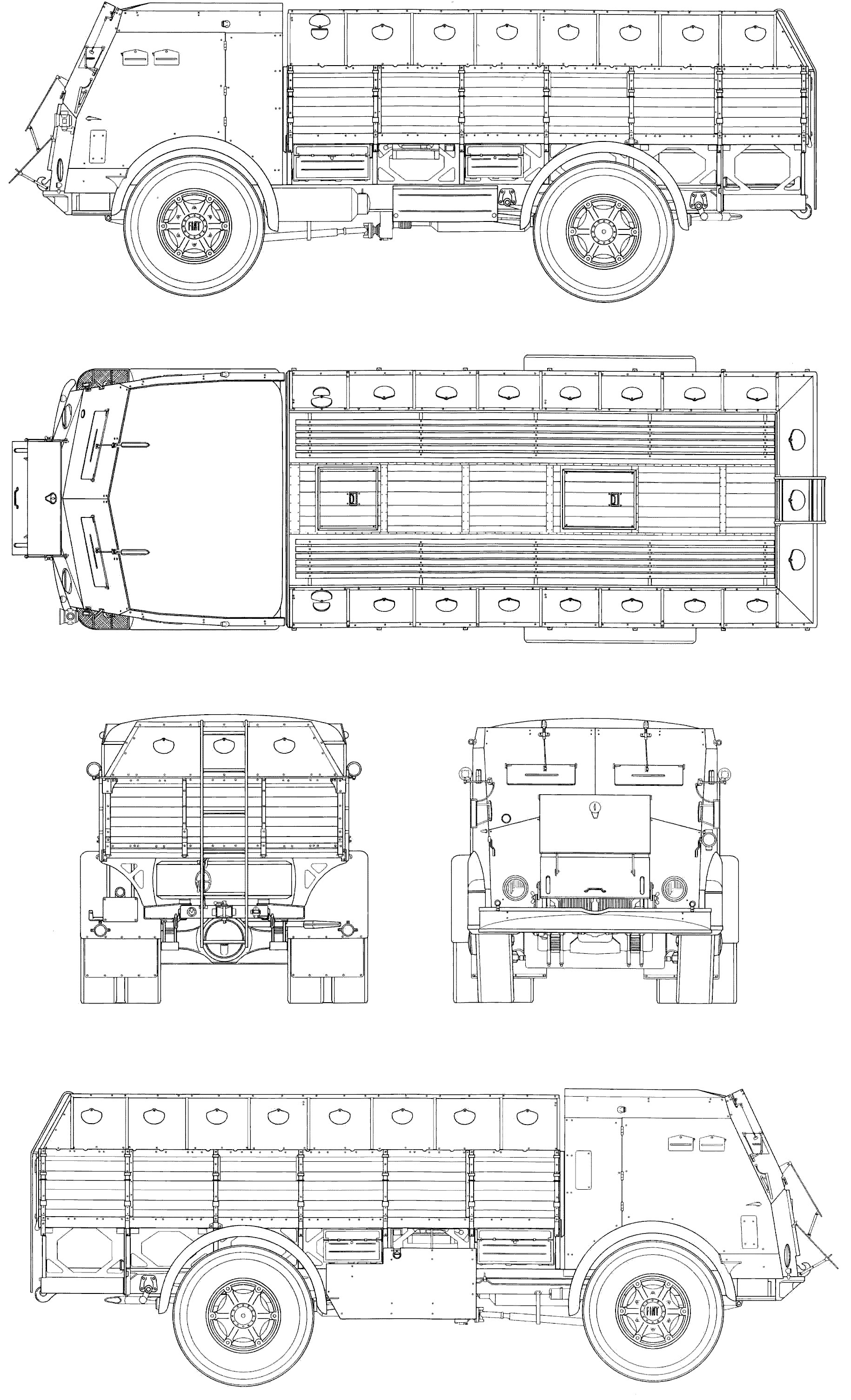 Fiat 665NM blueprint
