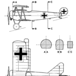 Fokker D.VI blueprint