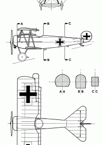 Fokker D.VI blueprint