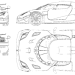 Koenigsegg Agera blueprint