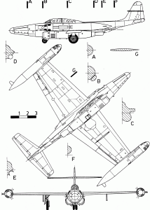 Northrop F-89 Scorpion blueprint