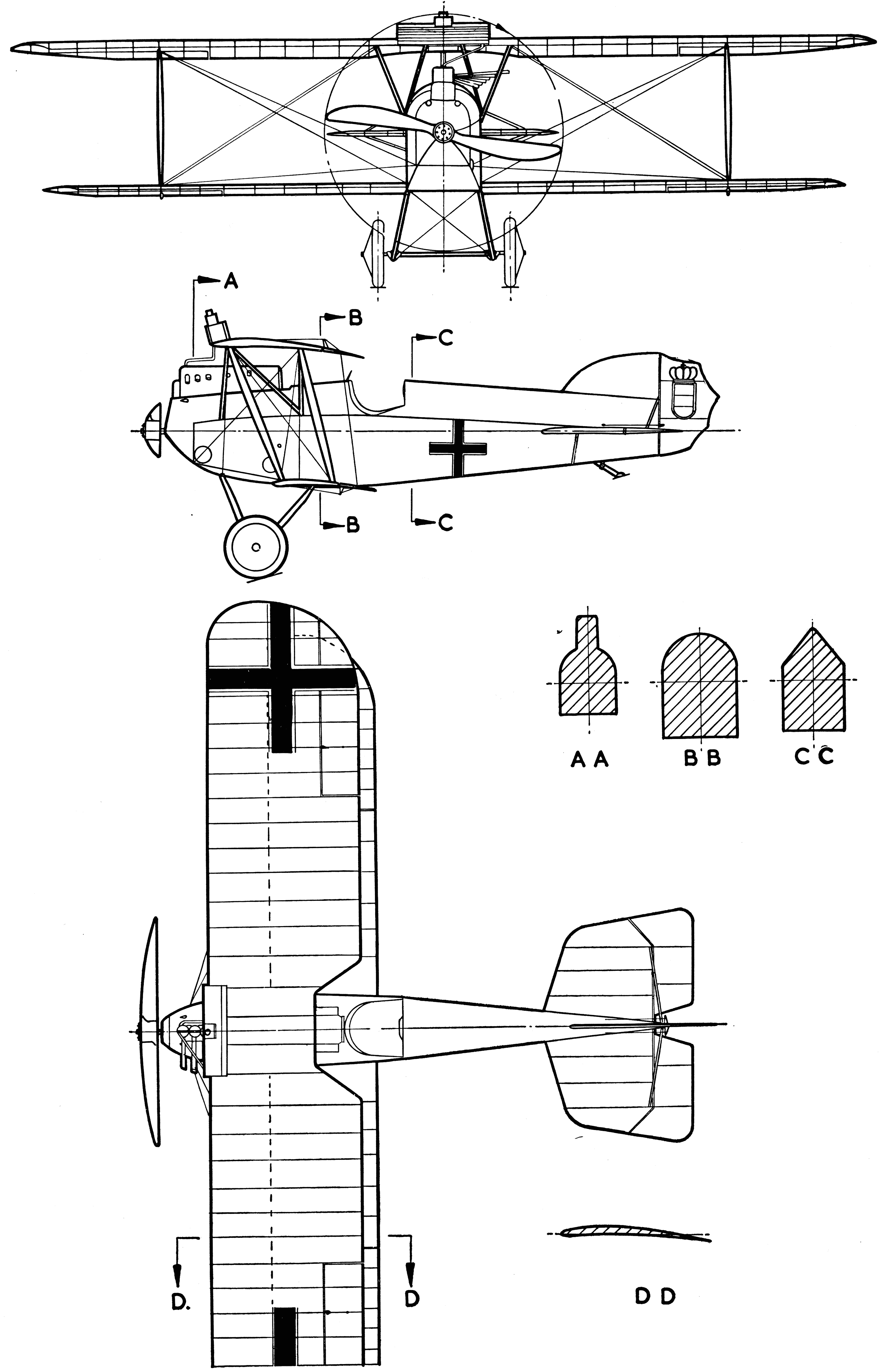 Phönix D.III blueprint