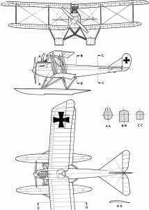 Rumpler 6B blueprint