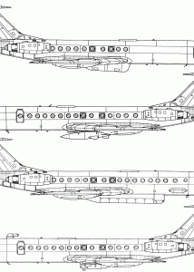 Tupolev Tu-134 blueprint