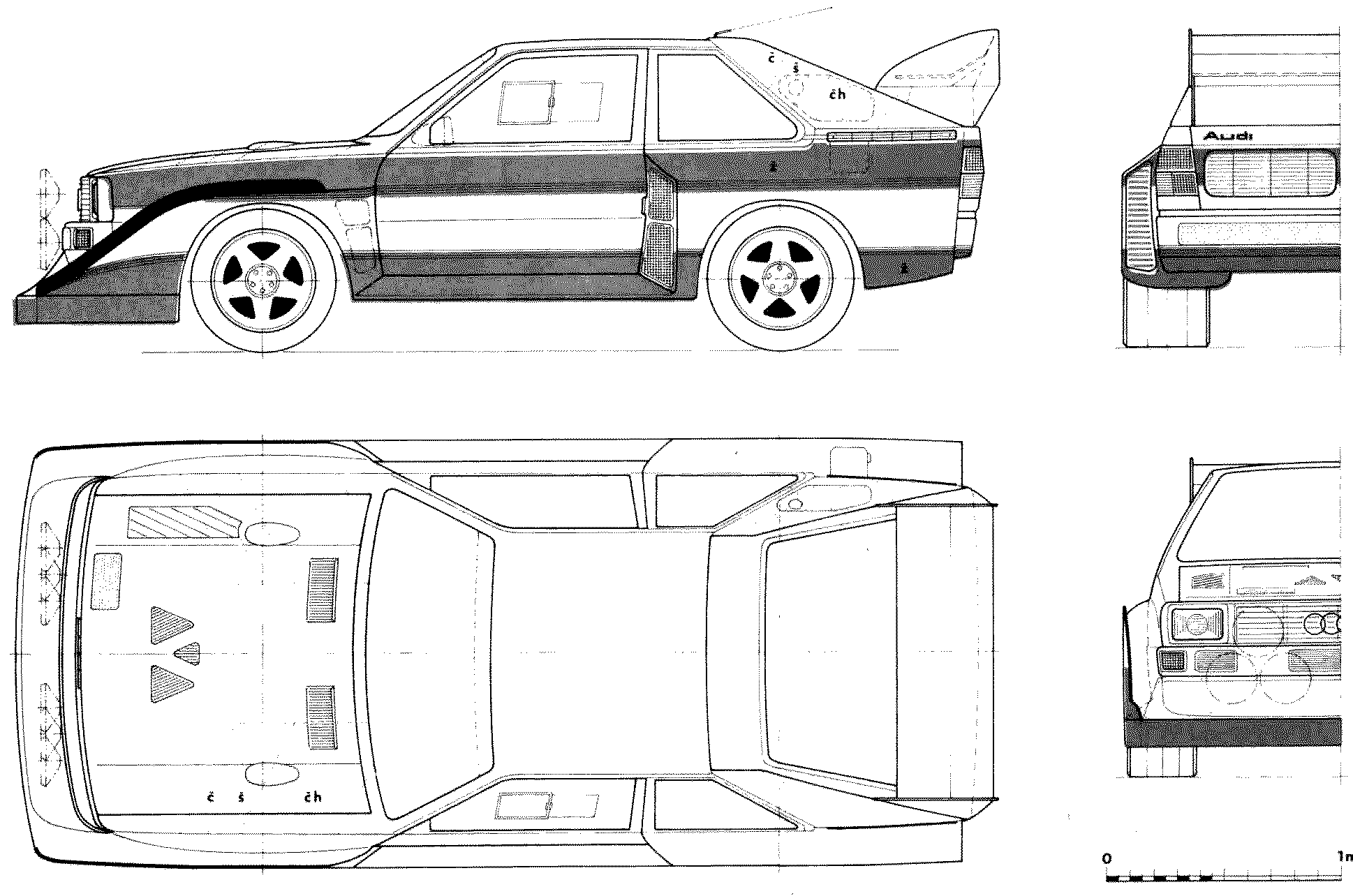 Audi Sport Quattro S1 E1 blueprint