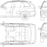 BMW X5 e53 blueprint