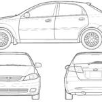 Chevrolet Optra blueprint