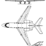 Dassault Falcon 20 blueprint
