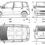 Fiat Multipla blueprint