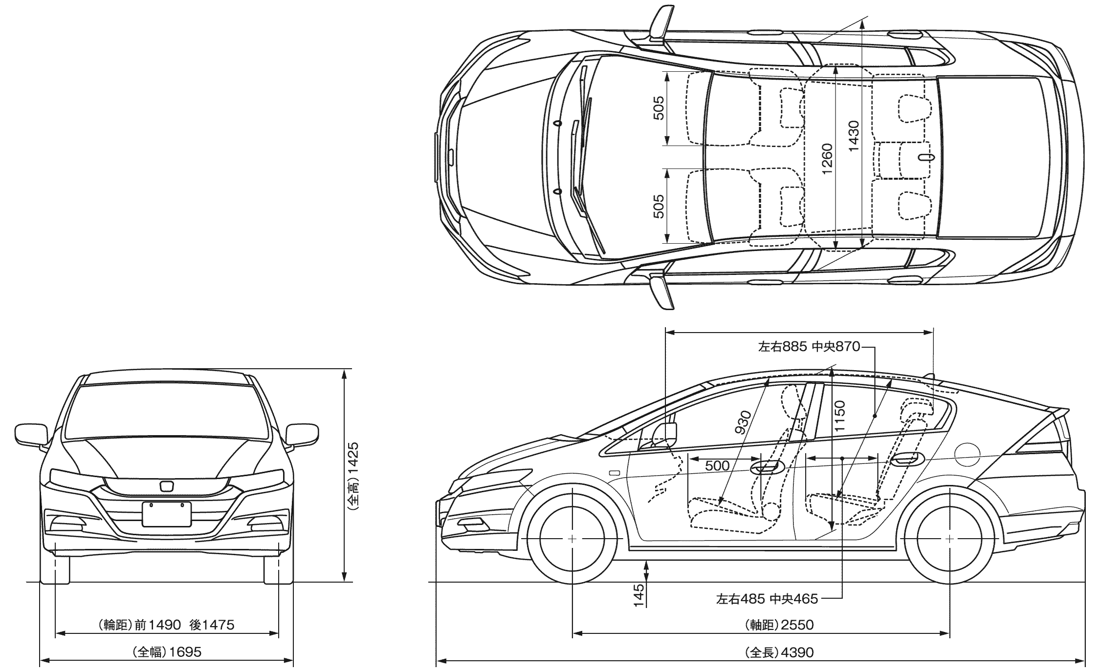 Honda Insight blueprint