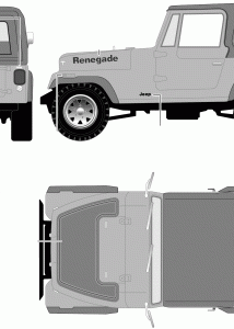 Jeep CJ-7 blueprint